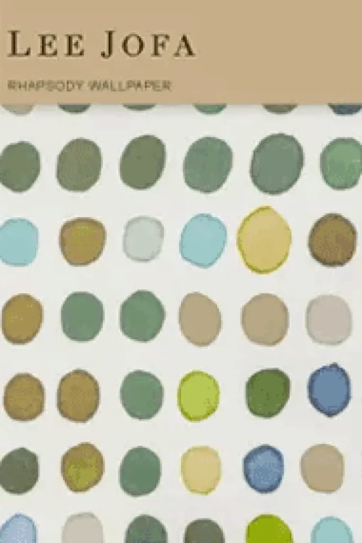 Lee Jofa Rhapsody Twister Wallpaper - Kiwi & Slate