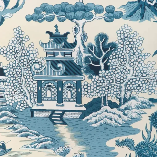 Lee Jofa Willow Lake Wallpaper - Teal