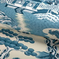 Lee Jofa Willow Lake Wallpaper - Teal
