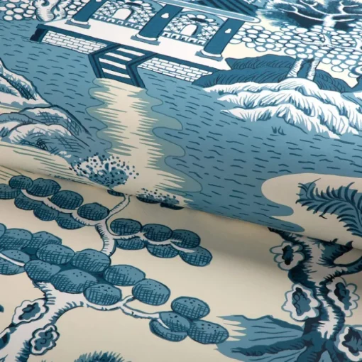 Lee Jofa Willow Lake Wallpaper - Teal