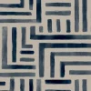 Lemieux et Cie Signature Painterly Labyrinth Wallpaper - Navy
