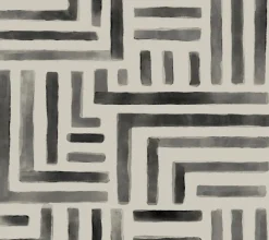 Lemieux et Cie Signature Painterly Labyrinth Wallpaper - Charcoal