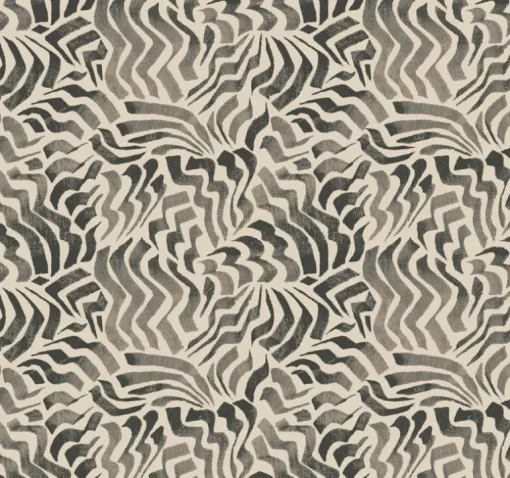 Lemieux et Cie Signature Zora Wave Wallpaper - Charcoal