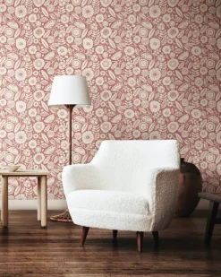 Lemieux et Cie Signature Camille Blossom Wallpaper - Vintage Rose