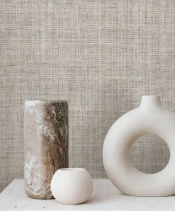Lemieux et Cie Signature Kami Paperweave Wallpaper - Charcoal