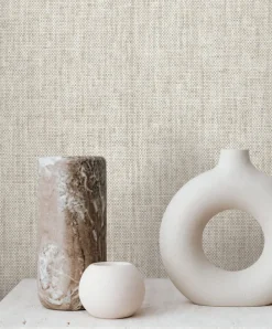Lemieux et Cie Signature Kami Paperweave Wallpaper - Smoke