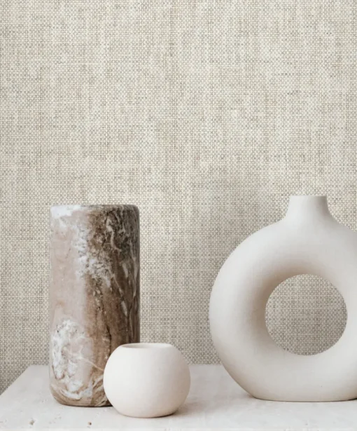 Lemieux et Cie Signature Kami Paperweave Wallpaper - Smoke