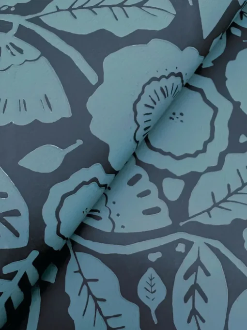 Lemieux et Cie Signature Camille Blossom Wallpaper - Indigo