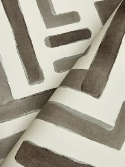 Lemieux et Cie Signature Painterly Labyrinth Wallpaper - Warm Neutral