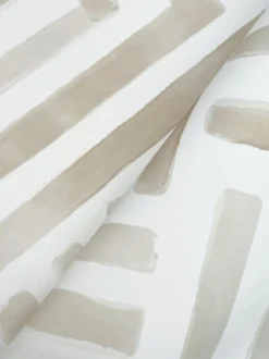 Lemieux et Cie Signature Painterly Labyrinth Wallpaper - Light Neutral