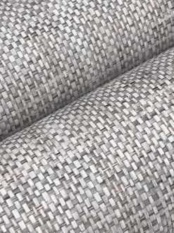Lemieux et Cie Signature Kami Paperweave Wallpaper - Charcoal