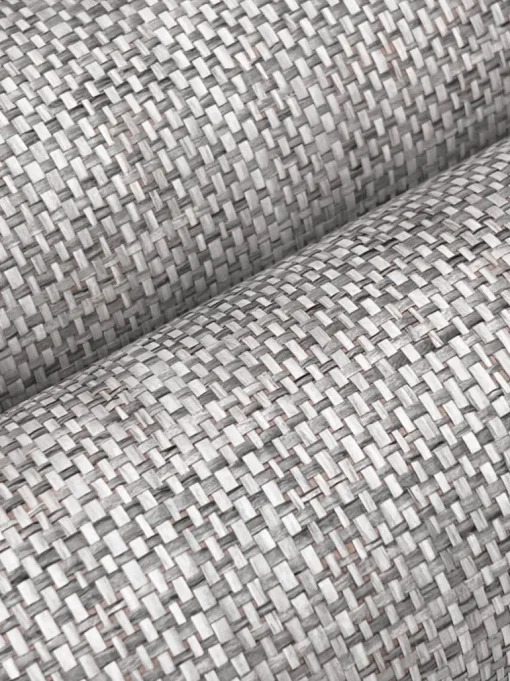 Lemieux et Cie Signature Kami Paperweave Wallpaper - Charcoal