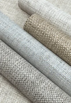 Lemieux et Cie Signature Kami Paperweave Wallpaper - Charcoal
