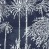 Lillian August Coastal Haven Palm Grove Wallpaper - Midnight Sky