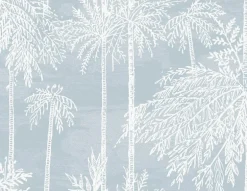 Lillian August Coastal Haven Palm Grove Wallpaper - Hampton Blue