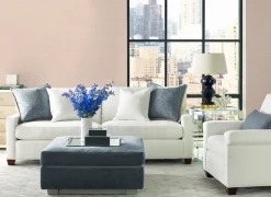 Lillian August Coastal Haven Tiger Island Faux Grasscloth Wallpaper - Blush