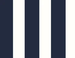 Lillian August Designer Stripe Peel & Stick Wallpaper - Midnight Blue