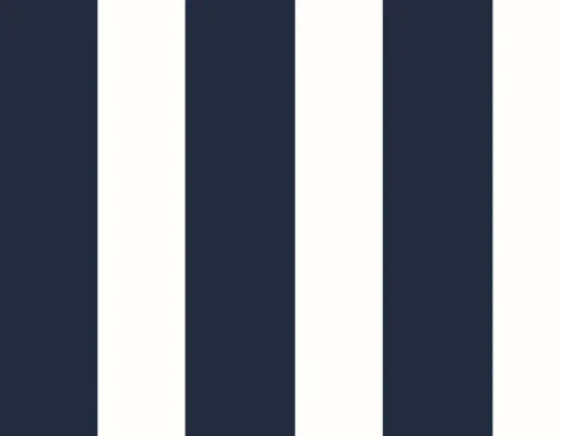 Lillian August Designer Stripe Peel & Stick Wallpaper - Midnight Blue