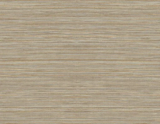 Lillian August Faux Grasscloth Peel & Stick Wallpaper - Warm Silver