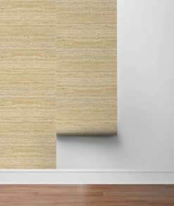 Lillian August Faux Weave Peel & Stick Wallpaper - Beige