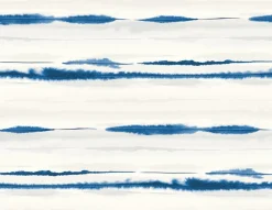 Lillian August Horizon Stripe Peel & Stick Wallpaper - Blue Oasis