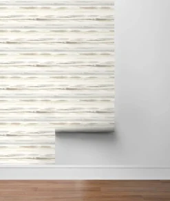 Lillian August Horizon Stripe Peel & Stick Wallpaper - Sand Dunes