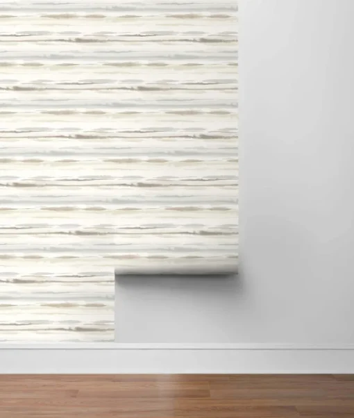 Lillian August Horizon Stripe Peel & Stick Wallpaper - Sand Dunes