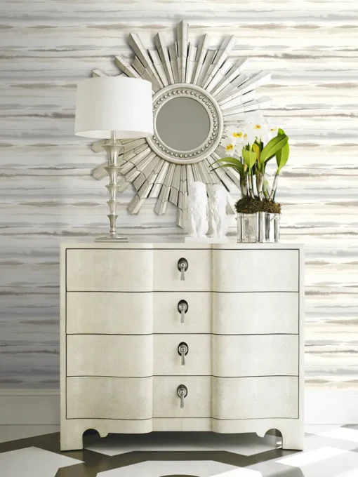 Lillian August Horizon Stripe Peel & Stick Wallpaper - Sand Dunes