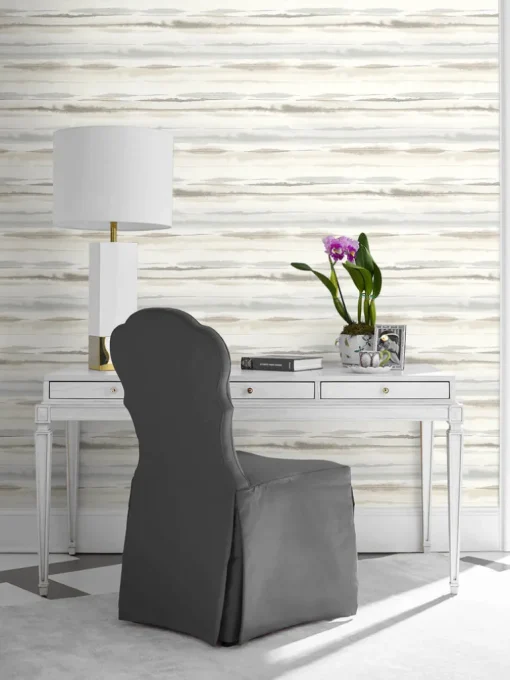 Lillian August Horizon Stripe Peel & Stick Wallpaper - Sand Dunes