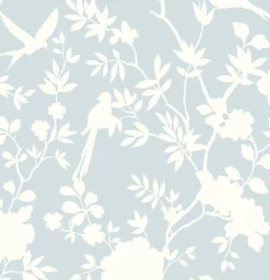 Lillian August Mono Toile Peel & Stick Wallpaper - Hampton Blue