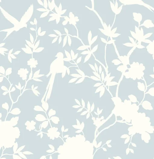 Lillian August Mono Toile Peel & Stick Wallpaper - Hampton Blue
