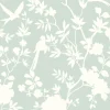 Lillian August Mono Toile Peel & Stick Wallpaper - Seaglass