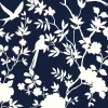 Lillian August Mono Toile Peel & Stick Wallpaper - Midnight Blue