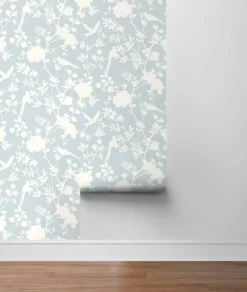 Lillian August Mono Toile Peel & Stick Wallpaper - Hampton Blue
