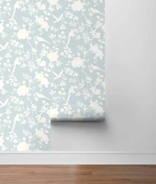 Lillian August Mono Toile Peel & Stick Wallpaper - Hampton Blue