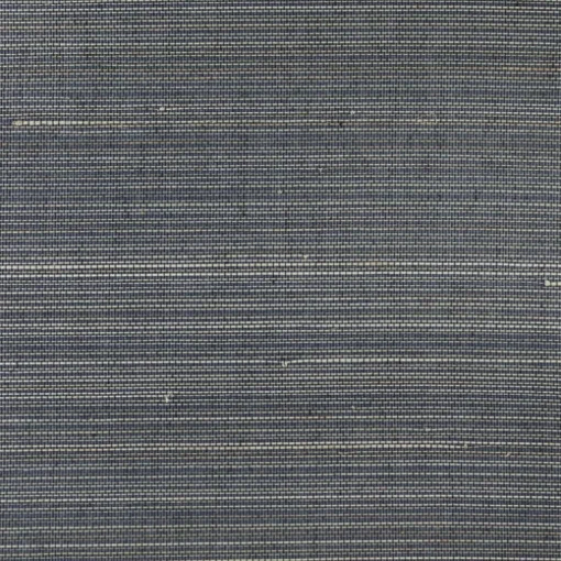 Lillian August Natural Textured Wallcoverings Abaca - Midnight Blue