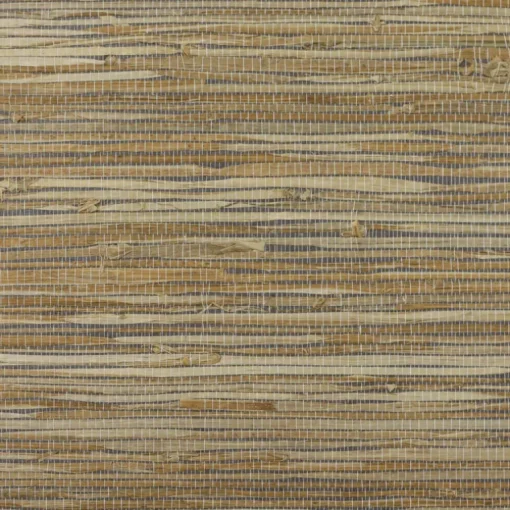 Lillian August Natural Textured Wallcoverings Hemp Skin Tightweave - Honey Brown