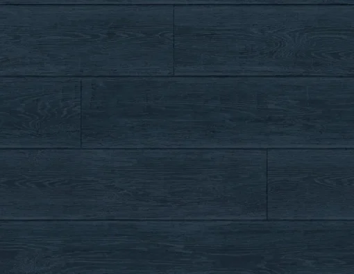 Lillian August Rustic Shiplap Peel & Stick Wallpaper - Denim Blue