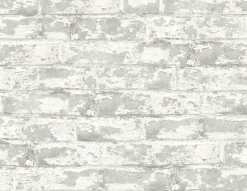 Lillian August Soho Brick Peel & Stick Wallpaper - Gray