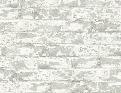 Lillian August Soho Brick Peel & Stick Wallpaper - Gray