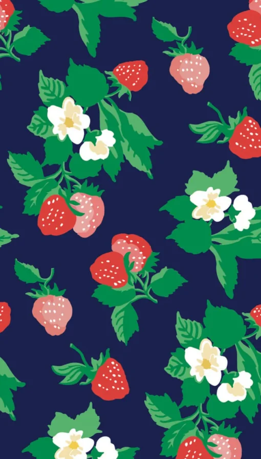 Madcap Cottage Berry Nice Peel & Stick Wallpaper - Navy Blue