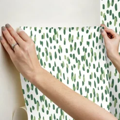Madcap Cottage Club House Peel & Stick Wallpaper - Palm Green