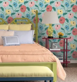 Madcap Cottage Jungle Garden Peel & Stick Wallpaper - Sky Blue