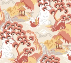 Madcap Cottage Old Peking Peel & Stick Wallpaper - Pink Lemonade