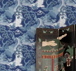 Madcap Cottage Old Peking Peel & Stick Wallpaper - Navy Blue