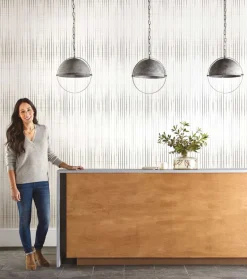 MAG1035 54" Magnolia Home Commercial Wallpaper Inkwell - Charcoal
