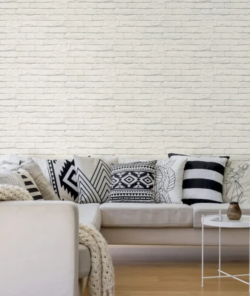 Magnolia Home Brick & Mortar Peel & Stick Wallpaper - White