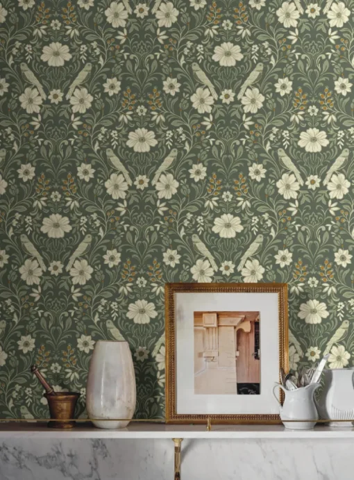 Magnolia Home Colette Wallpaper - Olive