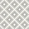Magnolia Home Diamond Sketch Wallpaper - Gray & White