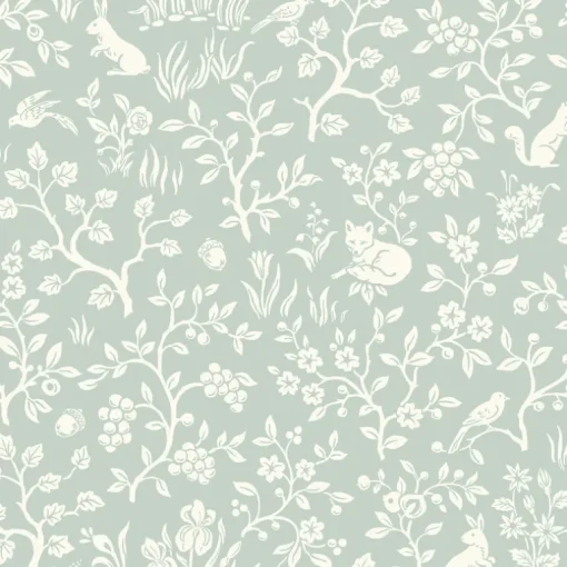 Magnolia Home Fox & Hare Peel & Stick Wallpaper - Green